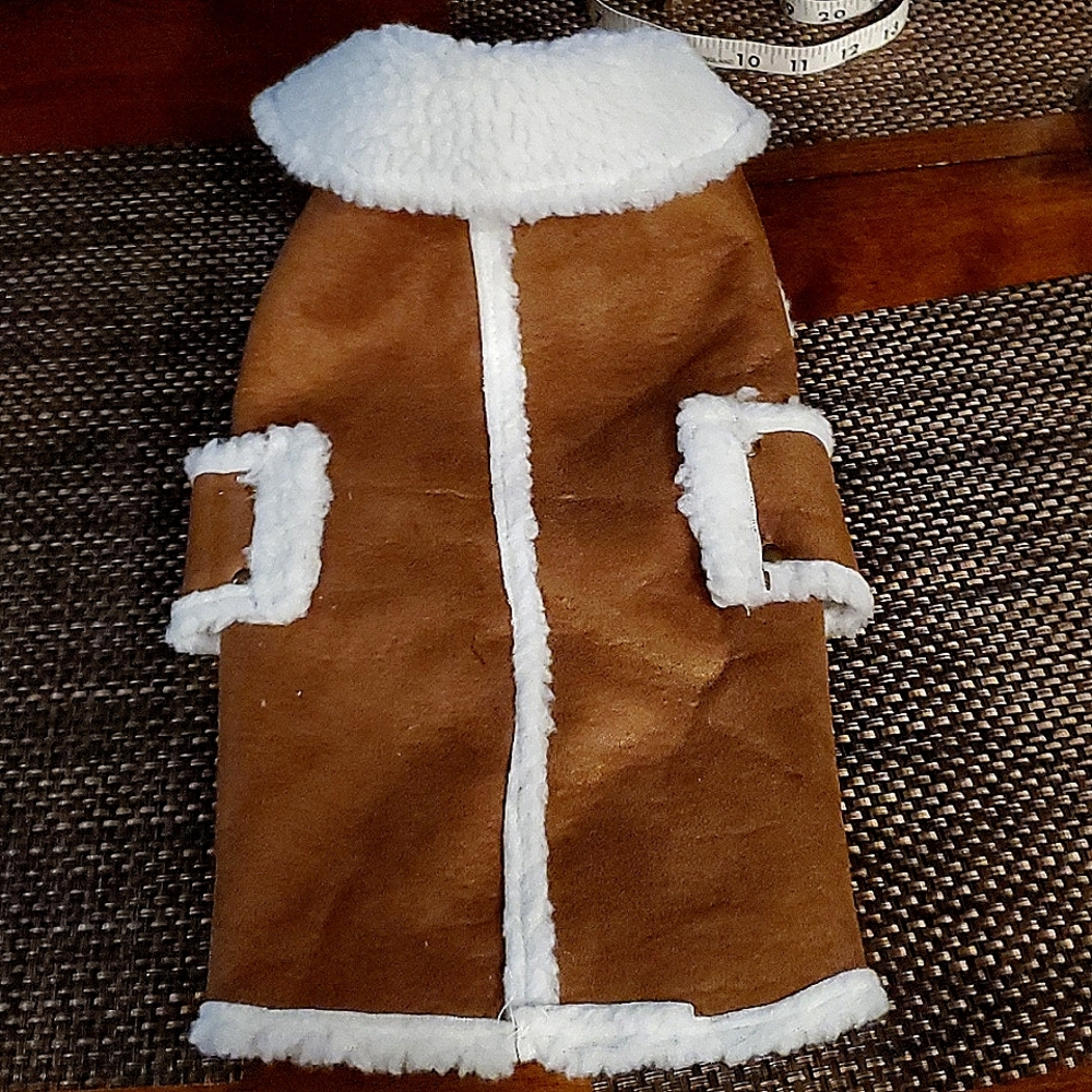 Fleece dog coat